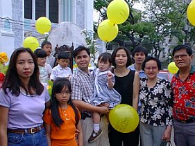 Nicole with relatives